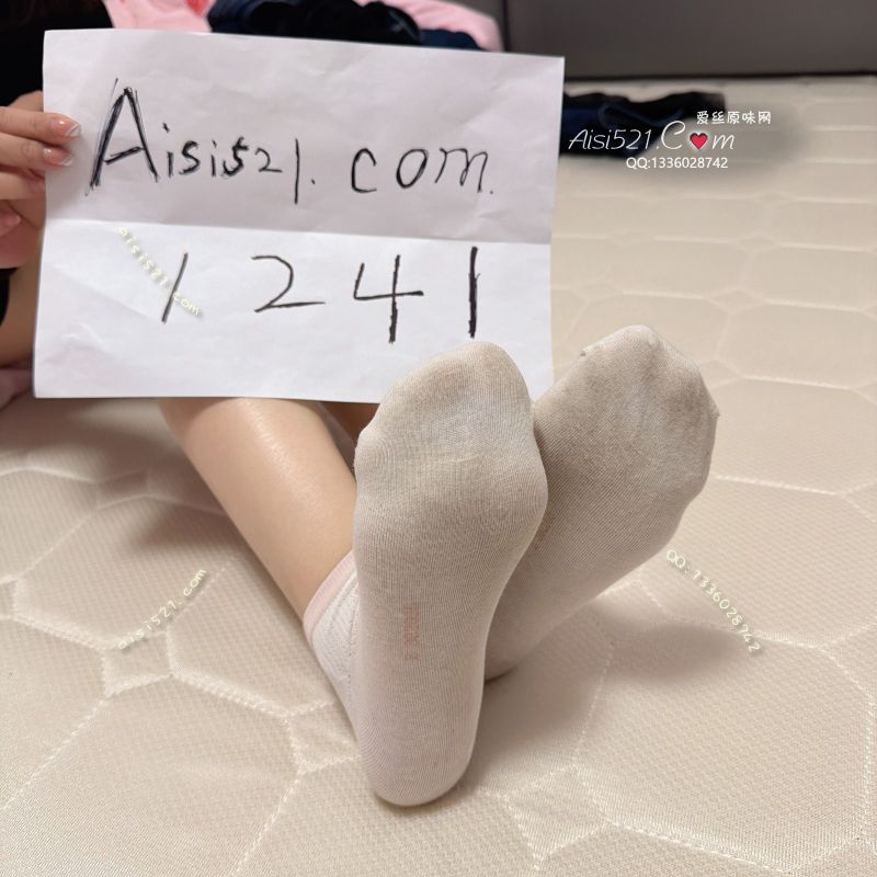 粉边白棉袜原味丝袜|袜类臭棉袜